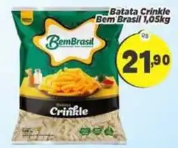 Amarelinha Supermercados Batata Crinkle Bem Brasil oferta