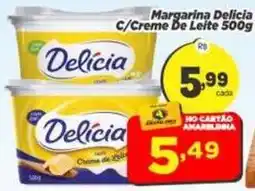 Amarelinha Supermercados Margarina Delicia c/creme de leite oferta