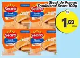 Amarelinha Supermercados Steak de Frango Tradicional Seara oferta