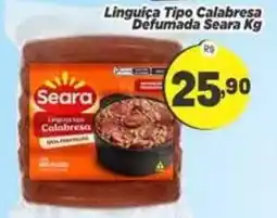 Amarelinha Supermercados Linguiça Tipo Calabresa Defumada Seara Kg oferta