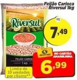 Amarelinha Supermercados Feijão carioca riversul oferta