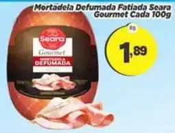 Amarelinha Supermercados Mortadela Defumada Fatiada Seara Gourmet oferta