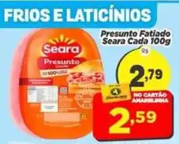 Amarelinha Supermercados Presunto Seara oferta