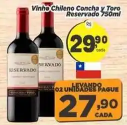 Amarelinha Supermercados Vinho chileno concha y toro reservado oferta