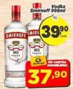 Amarelinha Supermercados Vodka smirnoff oferta