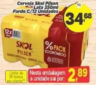 Amarelinha Supermercados Cerveja skol pilsen oferta