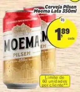 Amarelinha Supermercados Cerveja pilsen moema lata oferta