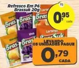 Amarelinha Supermercados Refresco em pó brassuk 20g oferta