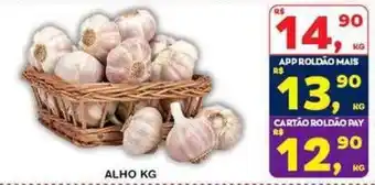 Roldão alho kg oferta