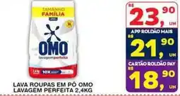 Roldão Lava roupas em pó omo lavagem perfeita oferta