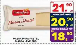 Roldão Massa para pastel massa leve oferta