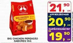 Roldão Big chicken perdigão sabores oferta