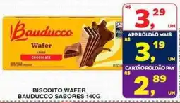 Roldão Biscoito wafer bauducco sabores oferta