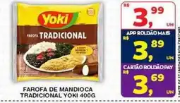 Roldão Farofa de mandioca tradicional yoki oferta