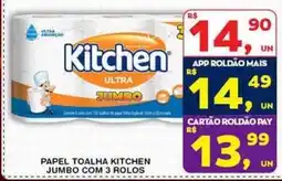 Roldão Papel toalha kitchen jumbo oferta