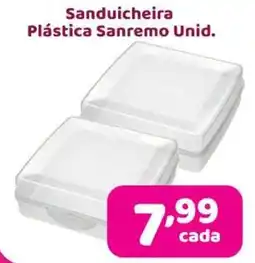 X Supermercados Sanduicheira Plástica Sanremo Unid. oferta