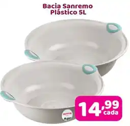 X Supermercados Bacia Sanremo Plástico oferta