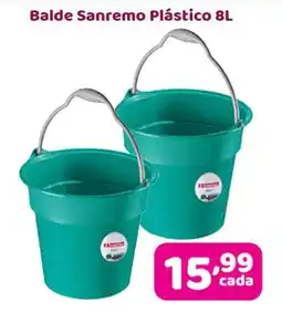 X Supermercados Balde Sanremo Plástico oferta