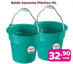 X Supermercados Balde Sanremo Plástico oferta