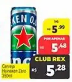Supermercados Rex Cerveja Heineken Zero oferta