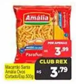Supermercados Rex Macarrão Santa Amália Ovos Cottado oferta