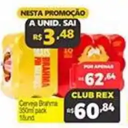 Supermercados Rex Cerveja brahma oferta