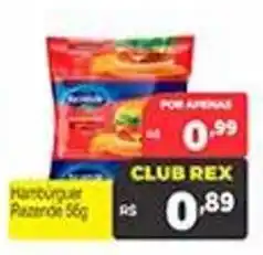 Supermercados Rex Hambúrguer Razoável 56g oferta
