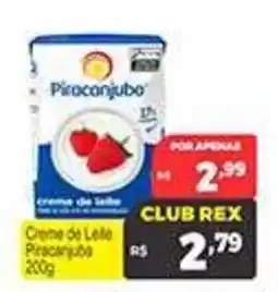 Supermercados Rex creme de leite piraconjubo oferta