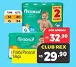 Supermercados Rex Fralda Personal Mega oferta