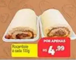 Supermercados Rex Rocambole a cada 100g oferta