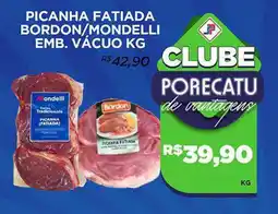 Supermercado Porecatu picanha fatiada bordon/mondelli oferta