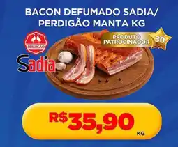 Supermercado Porecatu Bacon defumado sadia/ perdigão manta kg oferta
