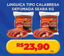 Supermercado Porecatu Linguiça tipo calabresa defumada seara kg oferta