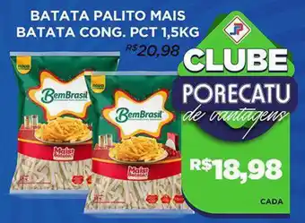 Supermercado Porecatu batata palito mais batata cong. pct oferta