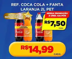 Supermercado Porecatu ref. coca cola + fanta laranja 2l pet oferta