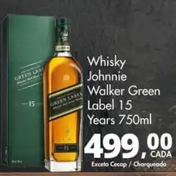 Delta Supermercados Whisky Johnnie Walker Green Label 15 Years oferta
