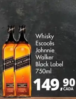 Delta Supermercados Whisky Escocês Johnnie Walker Black Label oferta