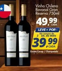 Delta Supermercados Vinho Chileno Ravanal Gran Reserva oferta