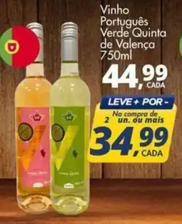 Delta Supermercados Vinho Português Verde Quinta de Valença oferta