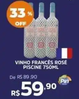 Pinheiro Supermercado vinho francês rosé piscine oferta