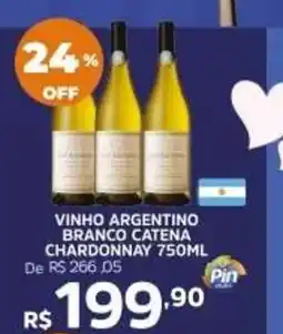 Pinheiro Supermercado vinho argentino branco catena chardonnay oferta