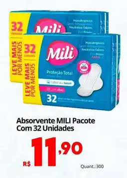 Althoff Supermercados Absorvente mili pacote oferta