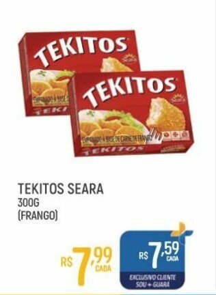 Supermercado Guará Tekitos Seara 300g oferta