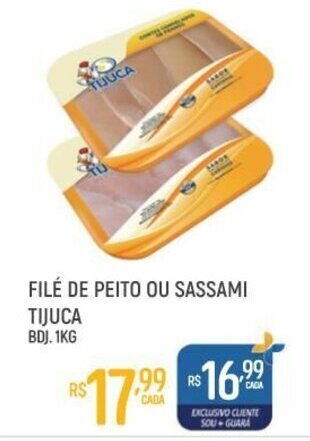 File de Peito ou Sassami Tijuca 1kg