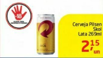 Tenda Atacado Cerveja pilsen skol lata 269ml oferta