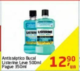 Tenda Atacado Antisséptico bucal listerine 500ml oferta