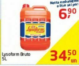 Tenda Atacado Lysoform bruto 5l oferta