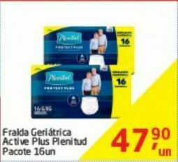 Fralda geriatrica plenitud 16un
