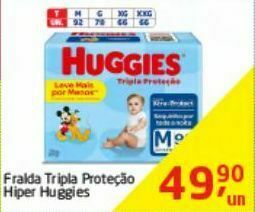 Tenda Atacado Fralda tripla proteção hiper huggies oferta