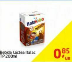 Tenda Atacado Bebida láctea italac 200ml oferta